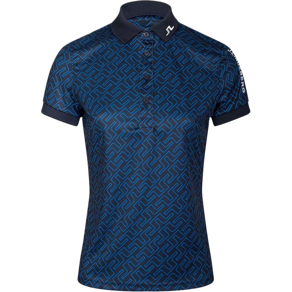 (Women) J.Lindeberg Moisture-Wicking Golf Polo Shirt with Logo Short Sleeve GWJT06827-O459
