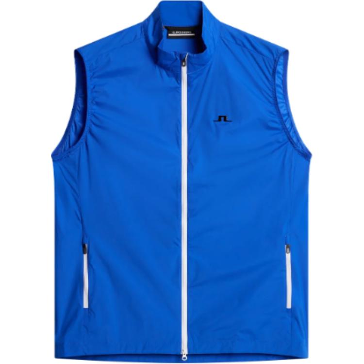 (Women) J.Lindeberg Sleeveless Zip Vest with Logo - Blue GMOW10917-O516