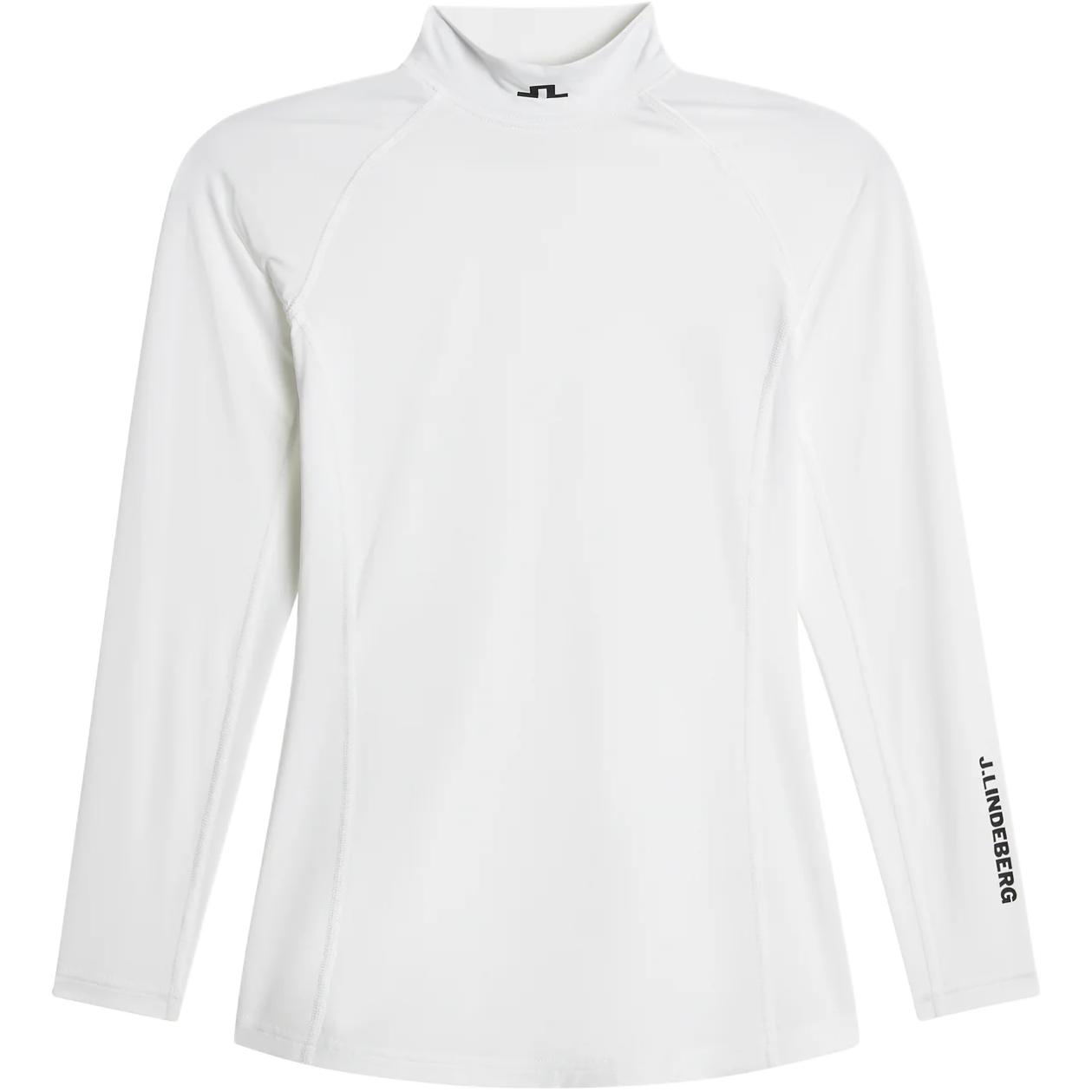 (Women) J.Lindeberg Slim Fit High-Neck Golf Shirt with Logo Long Sleeve GWJT14827-0000