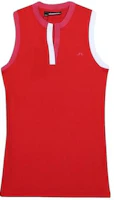 (Women) J.Lindeberg Slim Fit Sleeveless Pullover Tank Top - Red GWJT08093-G135 (Women) J.Lindeberg Slim Fit Sleeveless Pullover Tank Top - Red GWJT08093-G135