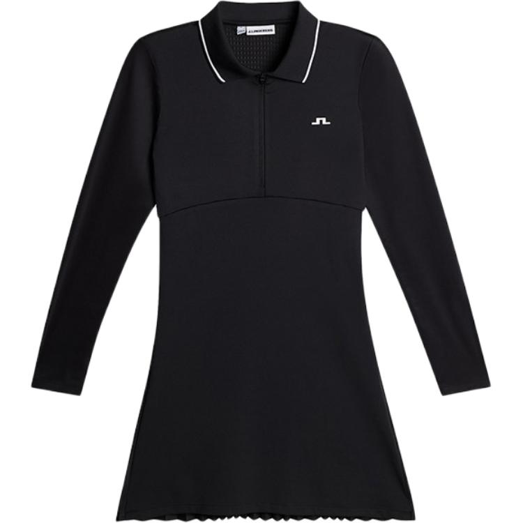 (Women) J.Lindeberg Solid Pleated Golf Dress with Polo Collar 526207001-RPR