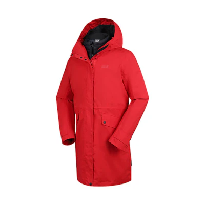 (Women) Jack Wolfskin Wolf Claw Mid-Length 750 Fill Power Down Windproof Jacket 5119381