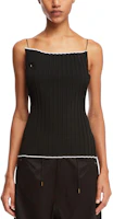 Order (Women) Jacquemus Black Solid Slim Fit Spaghetti Strap Cami Top. 24E241KN378-2358990