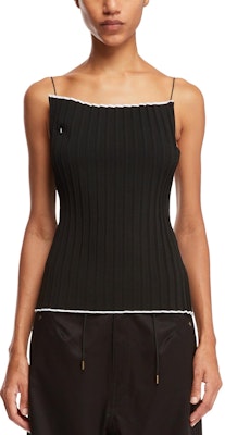 (W) Jacquemus 黑色修身細肩帶吊帶背心上衣 24E241KN378-2358990 Order (W) Jacquemus 黑色修身細肩帶吊帶背心上衣 24E241KN378-2358990