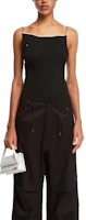 Lookbook (Women) Jacquemus Black Solid Slim Fit Spaghetti Strap Cami Top. 24E241KN378-2358990