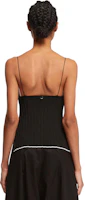 Shop (Women) Jacquemus Black Solid Slim Fit Spaghetti Strap Cami Top. 24E241KN378-2358990