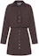 Buy (Women) Jacquemus Brown Solid Long Sleeve Cut-Out Shirt Dress. 221DR0121068850
