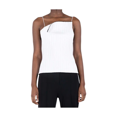 (Women) Jacquemus Colorblock Fitted Spaghetti Strap Cami - White 24E241KN378-2358100
