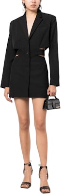 (Women) Jacquemus Cut-Out Waist Slim Fit Blazer Dress Long Sleeve Black. 241DR016-1333-990 Lookbook (Women) Jacquemus Cut-Out Waist Slim Fit Blazer Dress Long Sleeve Black. 241DR016-1333-990