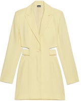 (Women) Jacquemus Long Sleeve Cut-Out Belted Mini Blazer Dress Light Yellow 241DR016-1359-205 (Women) Jacquemus Long Sleeve Cut-Out Belted Mini Blazer Dress Light Yellow 241DR016-1359-205