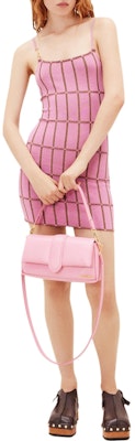 (Women) Jacquemus Pink Checkered Spaghetti Strap Crop Dress. 231KN1382288430 Lookbook (Women) Jacquemus Pink Checkered Spaghetti Strap Crop Dress. 231KN1382288430