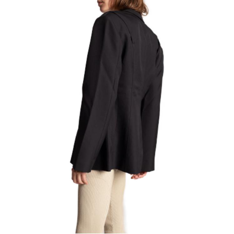 Purchase (W) Jacquemus Blazer Hitam Warna Polos 213JA10-213-127990