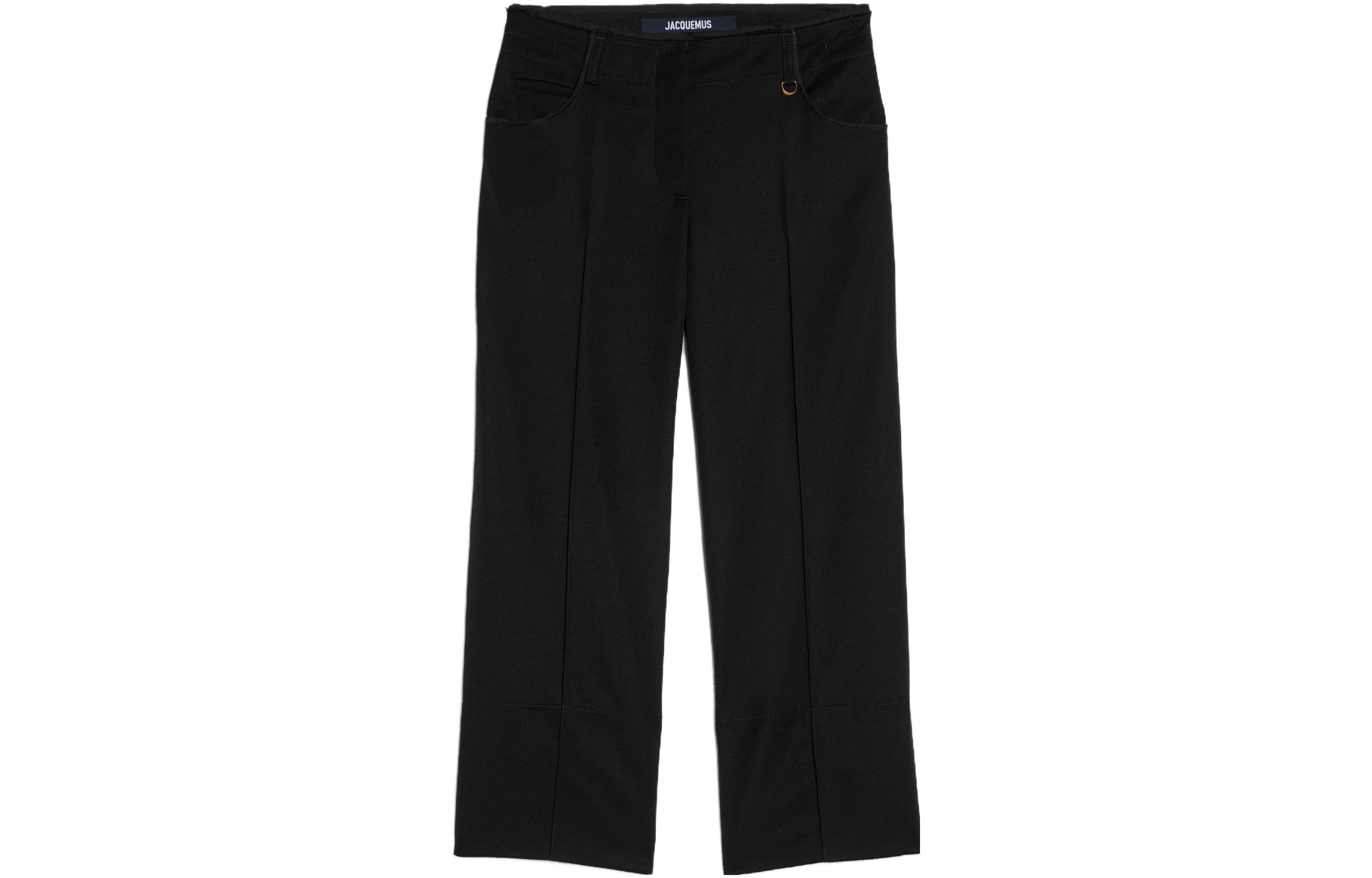 Shop (W) Jacquemus Celana Cropped Kasual Warna Solid Nyaman. 23H233PA066