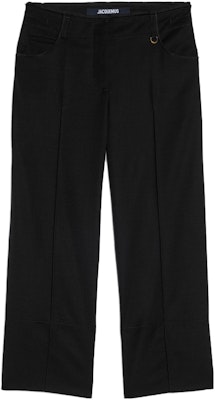 (Women) Jacquemus Solid Color Comfortable Cropped Casual Pants. 23H233PA066 Shop (Women) Jacquemus Solid Color Comfortable Cropped Casual Pants. 23H233PA066