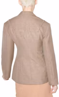 Shop (Women) Jacquemus Solid Color Loose Fit Long Sleeve Belted Blazer Jacket 213JA10213126170