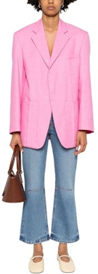 (W) Jacquemus Jeans Recortados Azul con Cremallera y Flaired. 241DE0351513-33C Lookbook (W) Jacquemus Jeans Recortados Azul con Cremallera y Flaired. 241DE0351513-33C