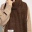 Shop (Women) Jacquemus Solid Wool Knit Scarf Dark Brown 236AC6885087850