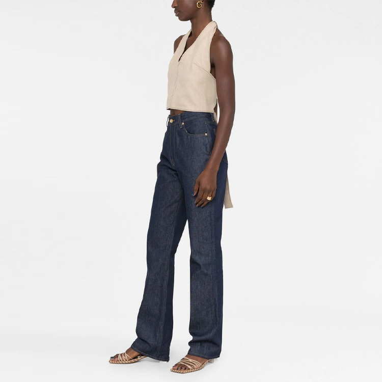 Purchase (W) ジャックムス FW22 ハイウエスト フレア ネイビーブルージーンズ. 213DE001101538A