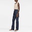 Purchase (Women) Jacquemus FW22 High-Waisted Flared Navy Blue Jeans . 213DE001101538A
