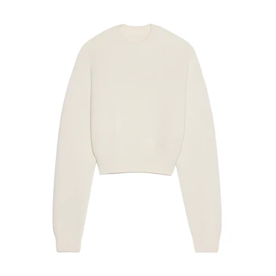 (Women) Jacquemus La Maille Les Classiques Crewneck Sweater Light Beige. 241KN353-2329-130