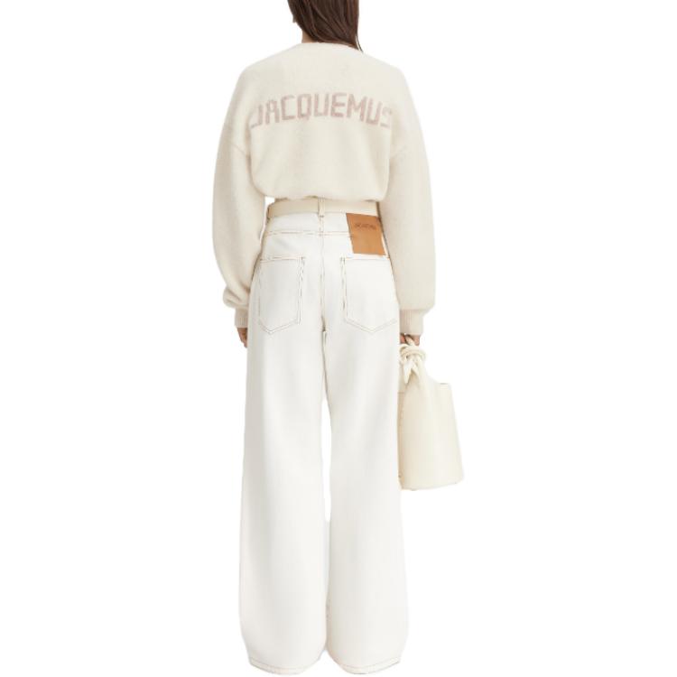 Purchase (W) Jacquemus La Maille Les Classiques Suéter Crewneck Beige Claro. 241KN353-2329-130