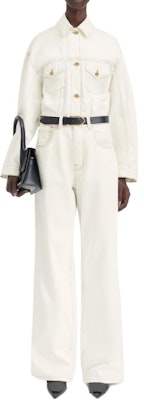 (Women) Jacquemus Le de Nimes High-Waisted Wide-Leg Jeans Women’s White 241DE038-1514-11C Lookbook (Women) Jacquemus Le de Nimes High-Waisted Wide-Leg Jeans Women’s White 241DE038-1514-11C