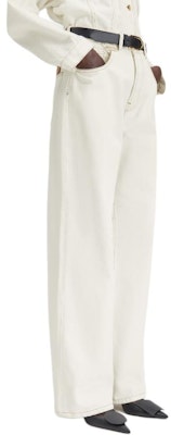 (Women) Jacquemus Le de Nimes High-Waisted Wide-Leg Jeans Women’s White 241DE038-1514-11C Purchase (Women) Jacquemus Le de Nimes High-Waisted Wide-Leg Jeans Women’s White 241DE038-1514-11C