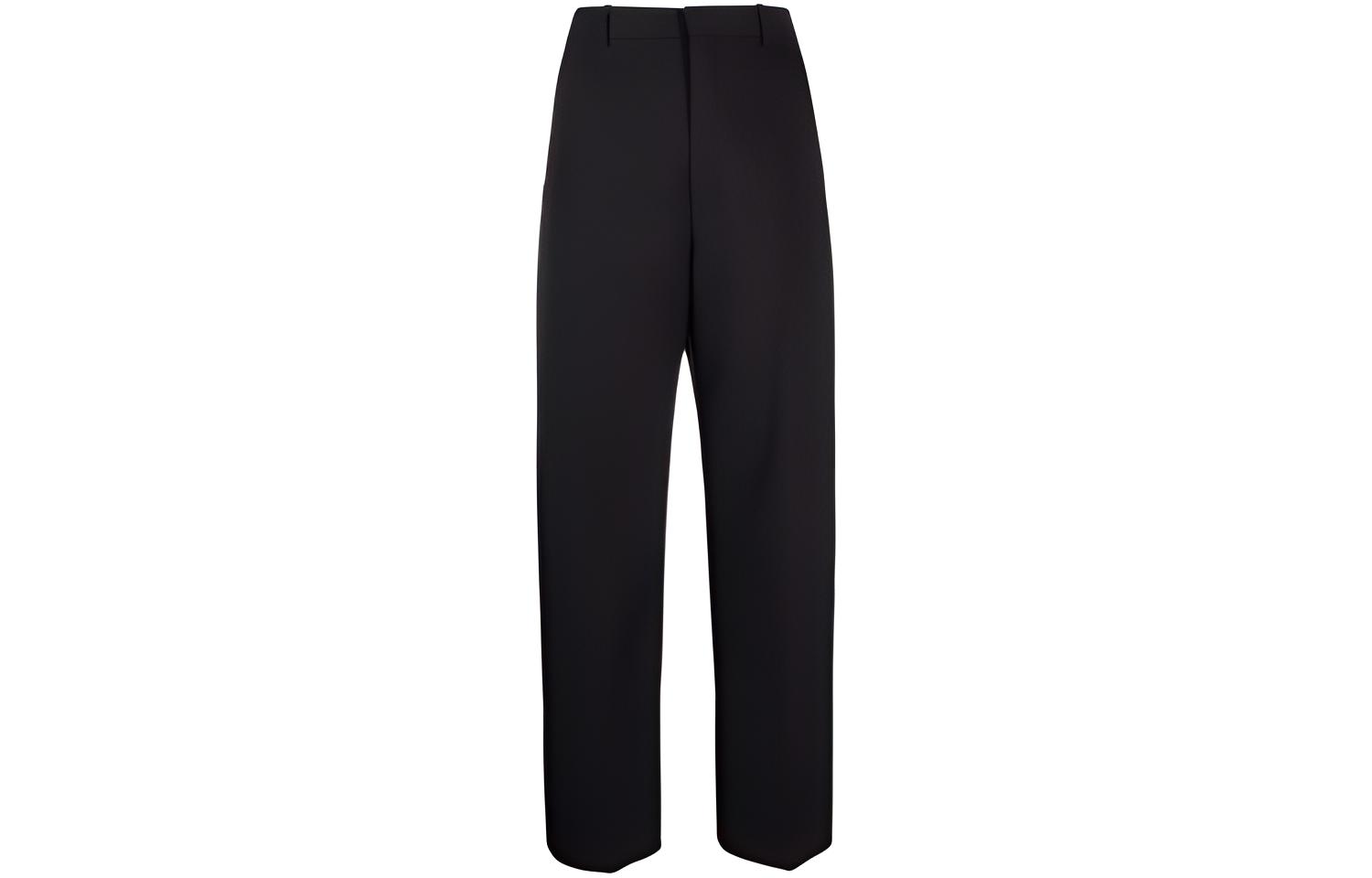 (Women) Jacquemus Le Pantalon Santon Black Cropped Straight-Leg Trousers. 213PA02213127990