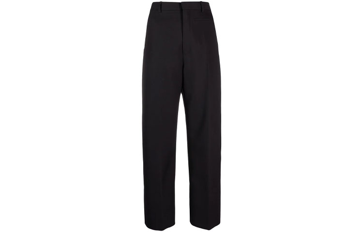 Order (W) Jacquemus Le Pantalon Santon Celana Hitam Cropped Straight-Leg. 213PA02213127990