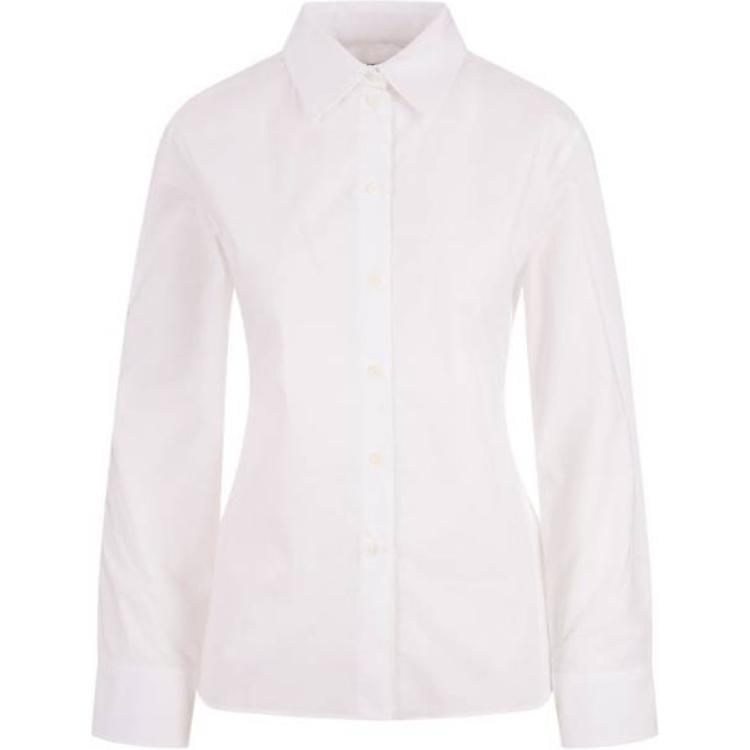 (Women) Jacquemus Solid Backless Button Long Sleeve Shirt Women’s White 243SH0641454100