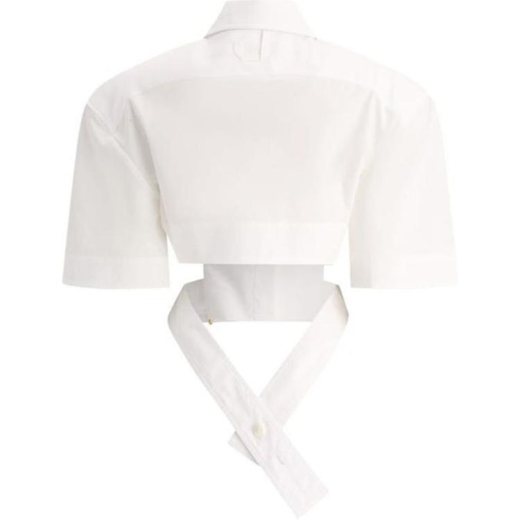 Lookbook (W) Jacquemus Kemeja Oversize Lengan Pendek Warna Putih. 24E241SH054-1454100