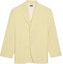 Order (Women) Jacquemus Solid Loose-Fit Long Sleeve Blazer Light Yellow. 213JA101-1359-205