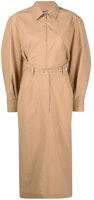 (Women) Jacquemus Solid Midi Long Sleeve Dress Khaki Color. 213DR03213122170 (Women) Jacquemus Solid Midi Long Sleeve Dress Khaki Color. 213DR03213122170