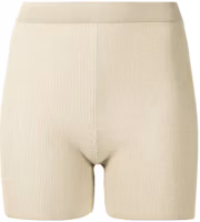 (Women) Jacquemus Solid Ribbed Knit Mid-Waist Casual Shorts 213KN004-2060150 (Women) Jacquemus Solid Ribbed Knit Mid-Waist Casual Shorts 213KN004-2060150