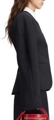 (W) Jacquemus 纯色V领修身西装外套 - 黑色 241JA045-1526-990 Purchase (W) Jacquemus 纯色V领修身西装外套 - 黑色 241JA045-1526-990
