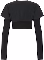 Lookbook (Women) Jacquemus SS22 Layered Cropped Long-Sleeve T-Shirt Black 21H213JS1002450BLACK