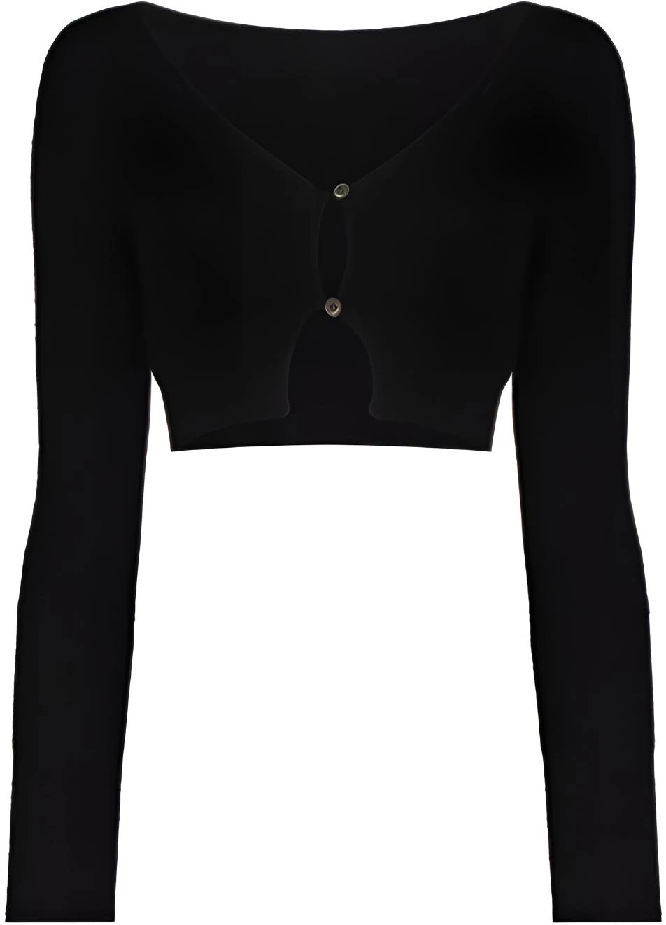 women-jacquemus-ss-22-black-solid-color-slim-knit-crop-top-213-kn-2032360-black