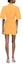 Shop (Women) Jacquemus SS23 Minimalist Orange Short-Sleeve Collared Shirt Dress Women. 231DR0531084750