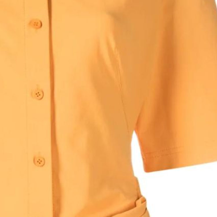 Sizing (W) ジャックムス SS23 ミニマリスト オレンジ 半袖 カラード シャツ ワンピース レディース 231DR0531084750