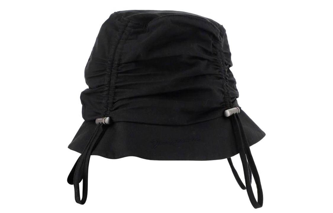 (Women) Jacquemus Sunshade Comfort Bucket Hat Black 235AC4705047380