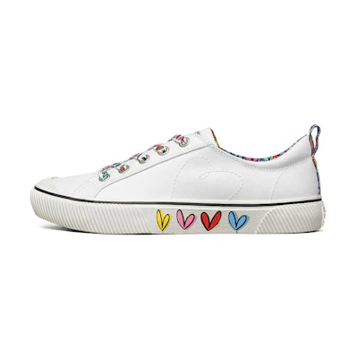 (W) Skechers James Gold Crown Bob's B Wilder Low-Top Sneakers White