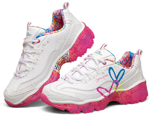 (W) スケッチャーズ×ゴールドクラウン D'Lites クリスタル ピンク/ホワイト 149457-WMLT Lookbook (W) スケッチャーズ×ゴールドクラウン D'Lites クリスタル ピンク/ホワイト 149457-WMLT