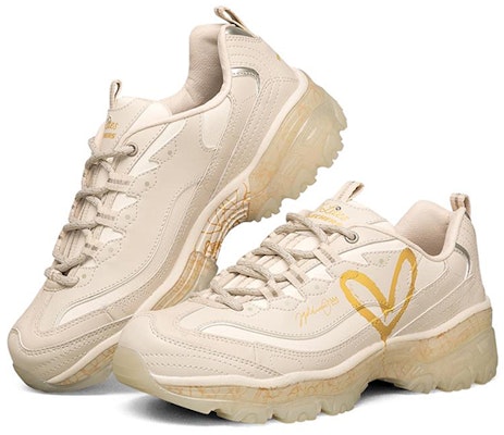 (W) 斯凯奇 James Goldcrown x D'Lites 水晶跑鞋 奶油"金" 149458-NAT Lookbook (W) 斯凯奇 James Goldcrown x D'Lites 水晶跑鞋 奶油"金" 149458-NAT