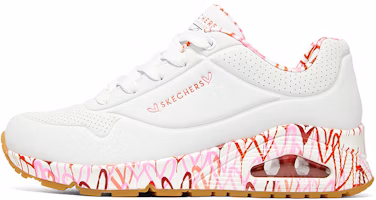 (Women) Skechers Uno Loving Love x James Goldcrown 'White Red Pink' 155506-WRPK (Women) Skechers Uno Loving Love x James Goldcrown 'White Red Pink' 155506-WRPK
