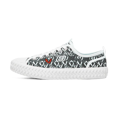 (W) Skechers Street Trax James Goldcrown 'White Black'
