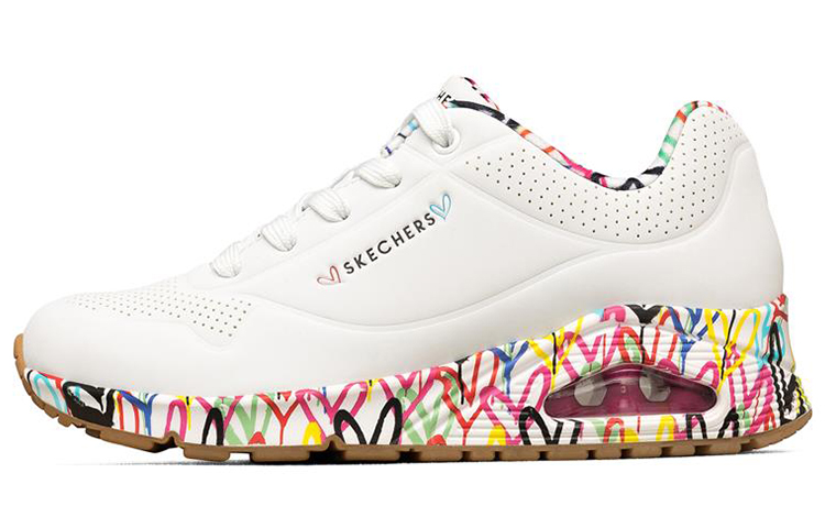 (Women) Skechers James Goldcrown x Uno Low Running Shoes White 'Gold' 155506-WHT