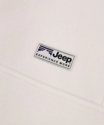 (W) Jeep Essential 小Logo 半拉鍊刷毛上衣 JR5TSF192IV 3