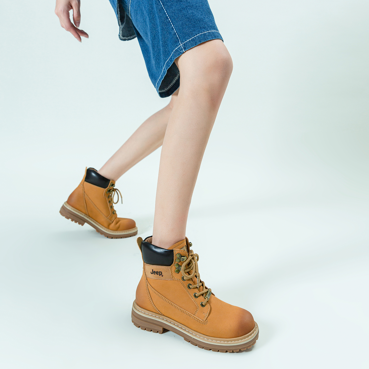 (W) Jeep High-Top Martin Boots 'Beige' 圖 7