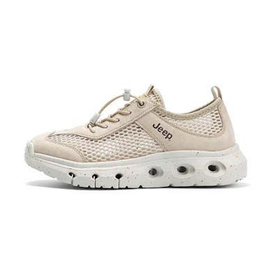 (W) Jeep Hollow Breathable CMFT Thick Sole Non-Slip Wear-Resistant Low Top Running Shoes Jeep Running Shoes 'Hollow Breathable CMFT Thick Sole'