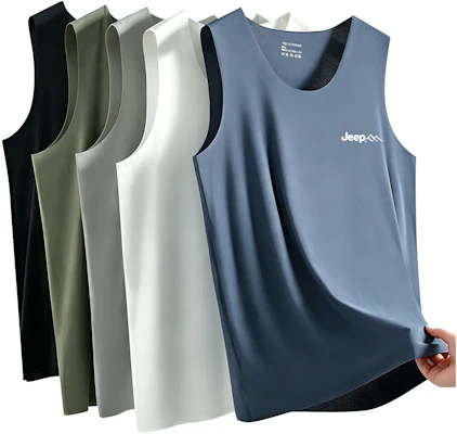 Jeep Ice Silk Quick-Dry Breathable Summer Sleeveless Gym Tank Top. HSL-B26067-JJ Buy Jeep Ice Silk Quick-Dry Breathable Summer Sleeveless Gym Tank Top. HSL-B26067-JJ